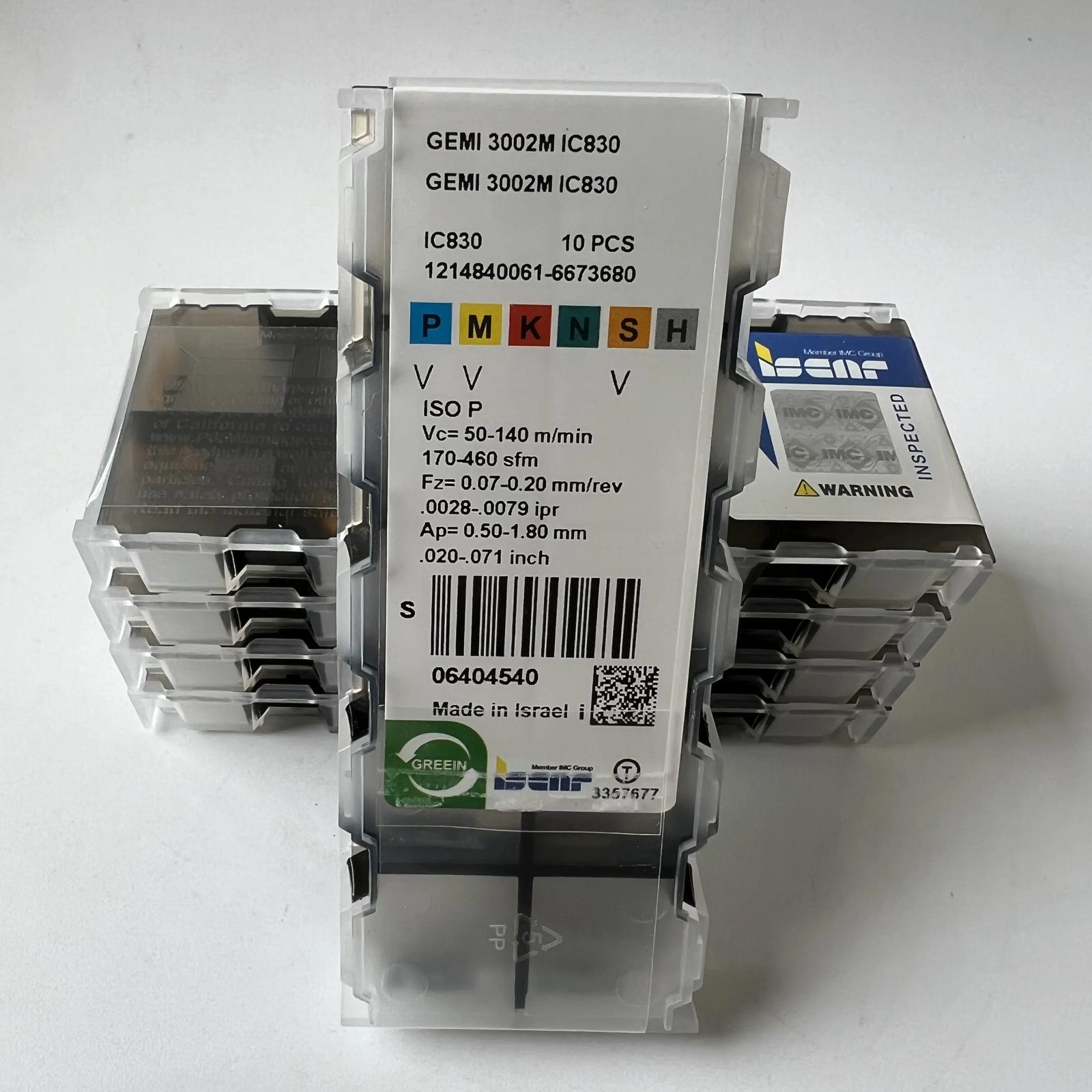 

ISCAR / GEMI3002M IC830 / Industrial indexable Carbide Inserts 10 Pcs