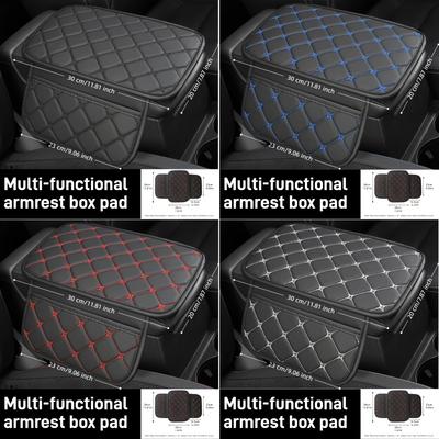 New Armrest Box Pad, Wear-, Premium Interior Decoration, Armrest Cover, Easy To Clean, All-Season Use