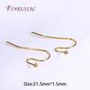 18K Gold Plated Earring Hooks For DIY Earrings Making Accessories Earwires Earrings Jewelry Making Supplies Findings Wholesale