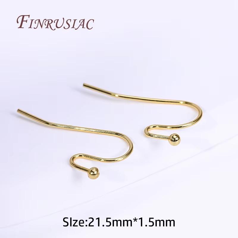 

18K Gold Plated Earring Hooks For DIY Earrings Making Accessories Earwires Earrings Jewelry Making Supplies Findings Wholesale 50 Pieces
