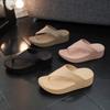 2025 Women's Summer Fashion Slippers - Casual Non-slip Thick Sole, EVA Material Open Toe Beach Shoes