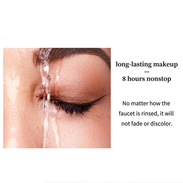 Feather Eyeliner Waterproof Long Lasting Non-Smudge Quick Dry Extremely Fine Black Brown