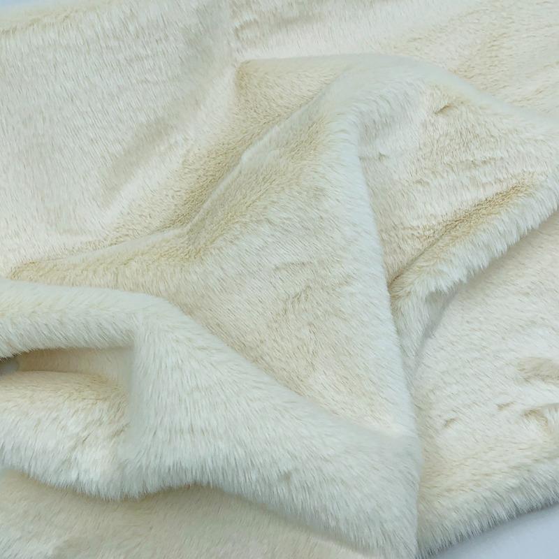 10mm Thickened Imitate Rabbit Fur Plush Fabric Thickened Polyester Artificial Wool Doll Cotton Doll Material Decorative Fabric
