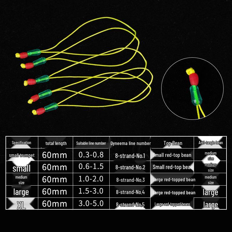 

Набор усиленных коннекторов основной лески Dyneema с аксессуарами для узла на кончике удилища XS for Mainline 0.3-0.8#