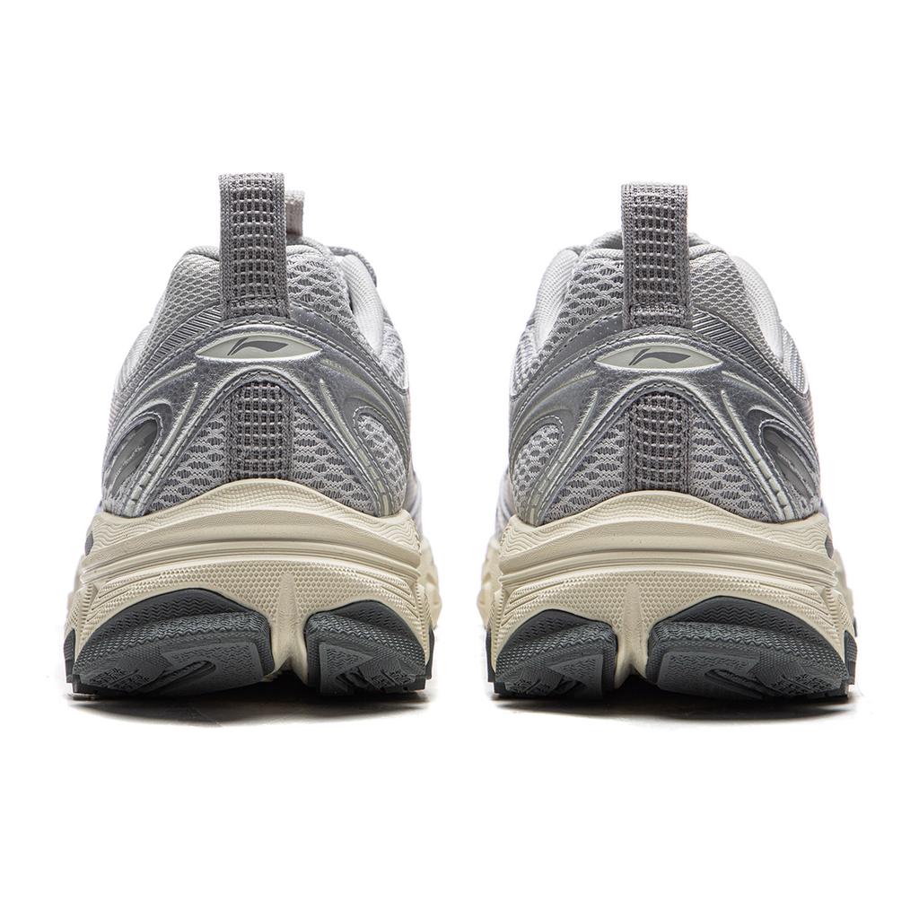 Li Ning Carefree V3 Cushioning Abrasion Resistant Breathable Low Top Running Shoes Men's Gray Silver ARXW023-6