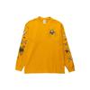 Spider Pattern Print Round Neck Long Sleeve T-Shirt Men Tops Yellow DR7760-727