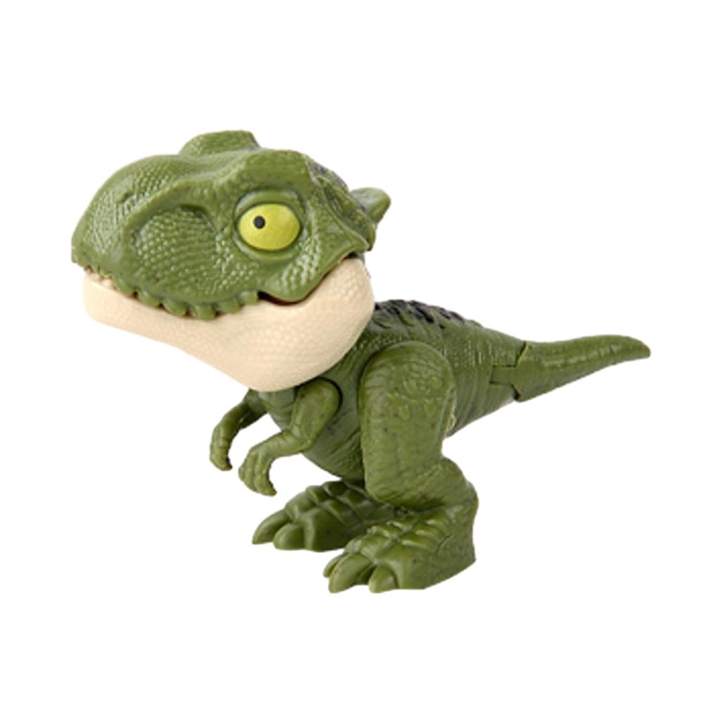 Snap On Dinosaur Finger Puppet Toy Action Figure Model Animal Children Joint Dinosaur Figurine Kids Interactive Toy