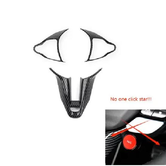 Car Decoration Car Steering Wheel Button Frame For Hyundai Veloster JS N i30 N - Car Styling Upgrade Modify A Car Carbon For A