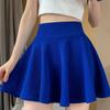 Bubble Short Skirt New Women's Large-size Skirt Women's Anti-exposure Korean High-waisted Sun Skirt Lined with Pleated Skirt