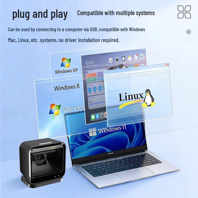 NTEUMM DP9280G Hands-Free 2D Barcode Scanner Platform