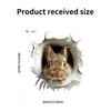 3D Peeking Bunny Toilet Stickers, Cute Breaking Wall Rabbit Waterproof Removable Self-Adhesive