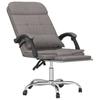 Office Chair with Massage Function Taupe Fabric