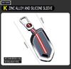 5/6/7/8/9 Buttons Zinc Alloy+Silicone Car Key Case Cover Protective Shell Fob for Kia Ka4 Car Keychain Interior Accessories