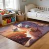 Fußmatte Weicher Flanellteppich Rutschfeste Saugfähige Matte für Badezimmer Schlafzimmer Heimdekoration Anime RE ZERO Hängend Bohemian