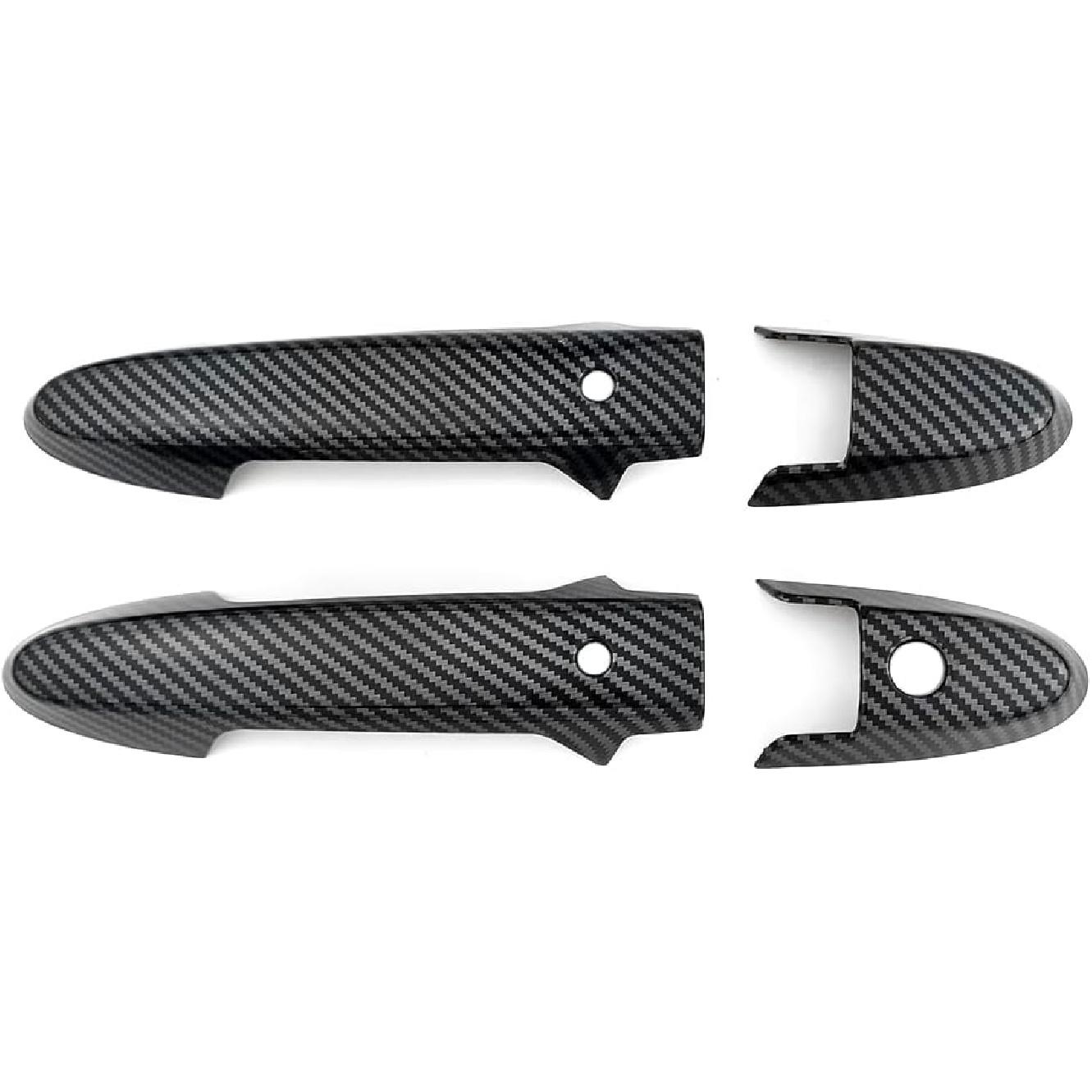 

Compatible for Honda HRV HR-V 2016 2017 2018 2019 2020 Exterior Accessories Front Door Handle Cover Trim ABS Decor Scratch Protector Caps (Chrome Carbon Fiber Pattern Colo