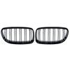 Gloss Black Dual Slat Car Front Kidney Grilles For BMW E90 E91 3-Series 2009-2013 Car Styling Racing Grills