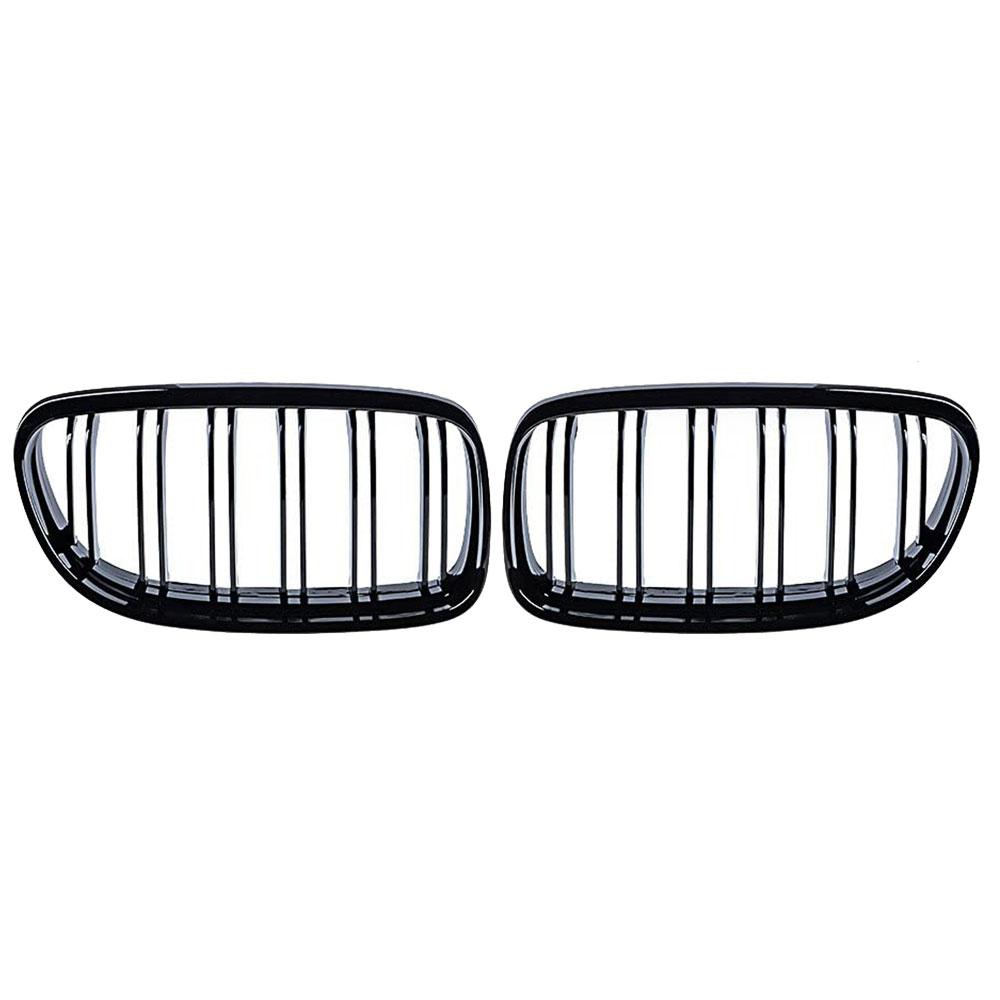 Gloss Black Dual Slat Car Front Kidney Grilles For BMW E90 E91 3-Series 2009-2013 Car Styling Racing Grills