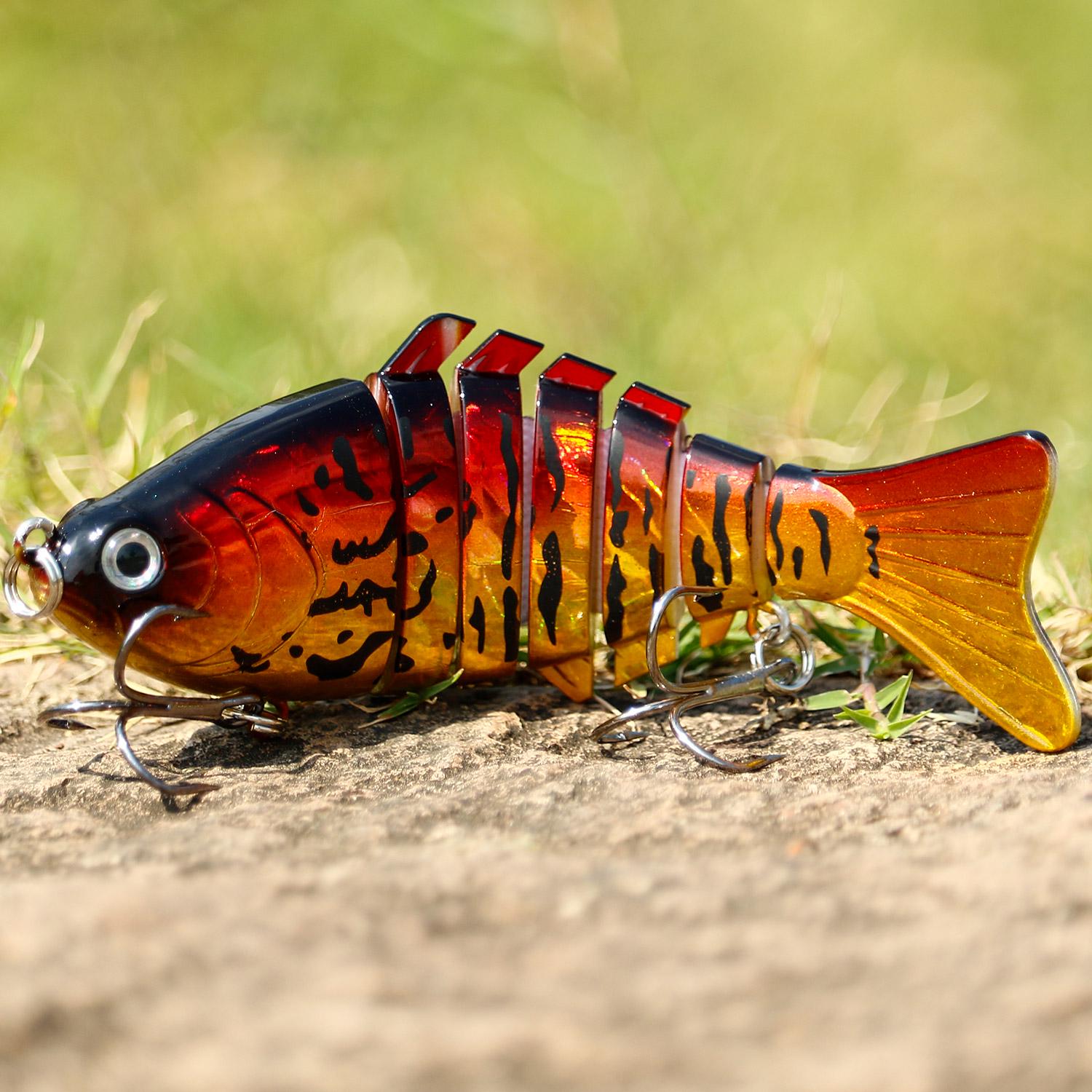 

Рыболовные приманки 10 см 16 г, многосоставные приманки для плавания, жесткие искусственные приманки с тройными крючками 3