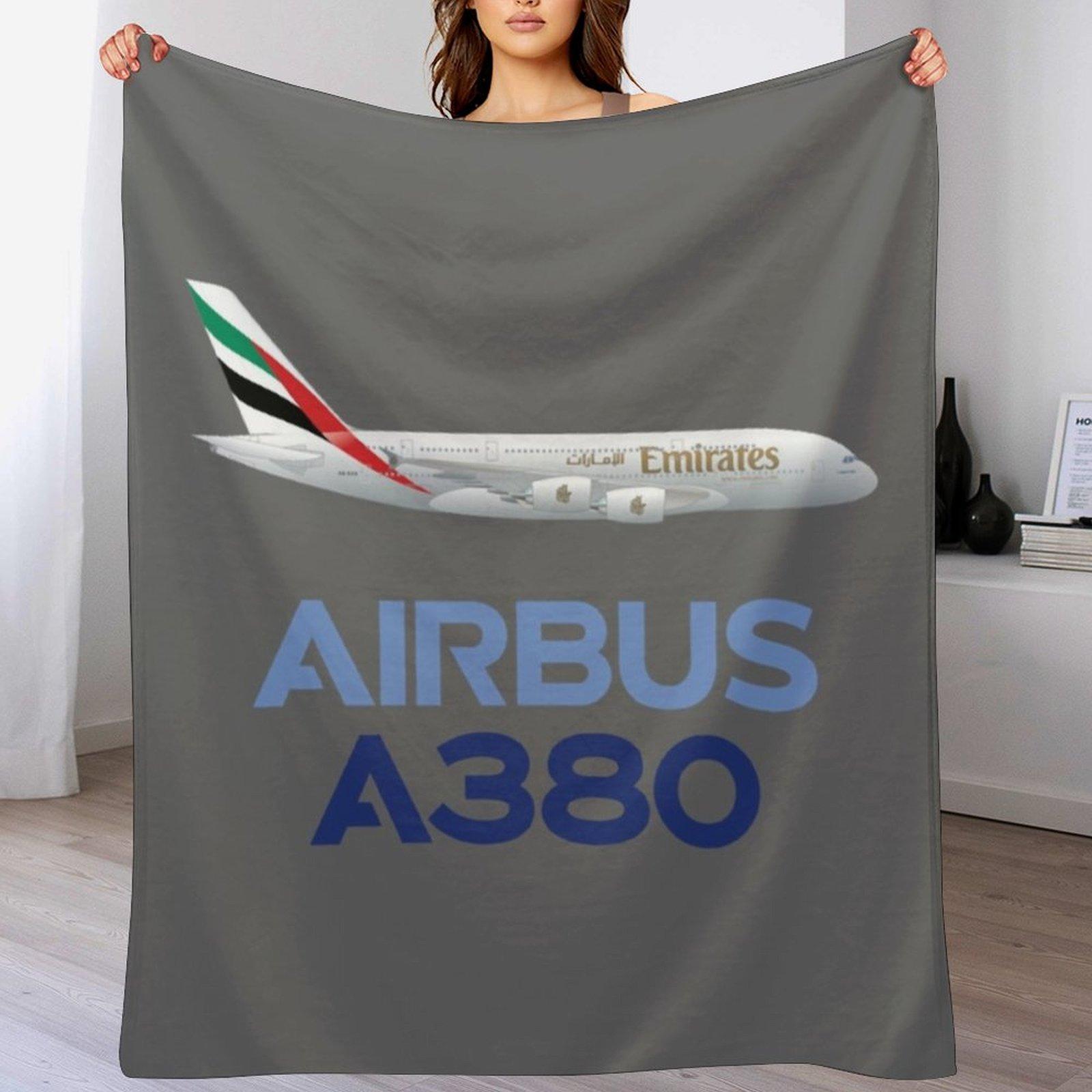 

Airbus A380 airplane Throw Blanket Outdoor Soft Blanket for Picnic Beach Camping 102x76cm(40x30in)