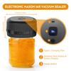 Electric Mason Jar Vacuum Sealer 60KPa for Canning Jars Cordless Vacuum Sealing Machine for Food Storage or Fermentation