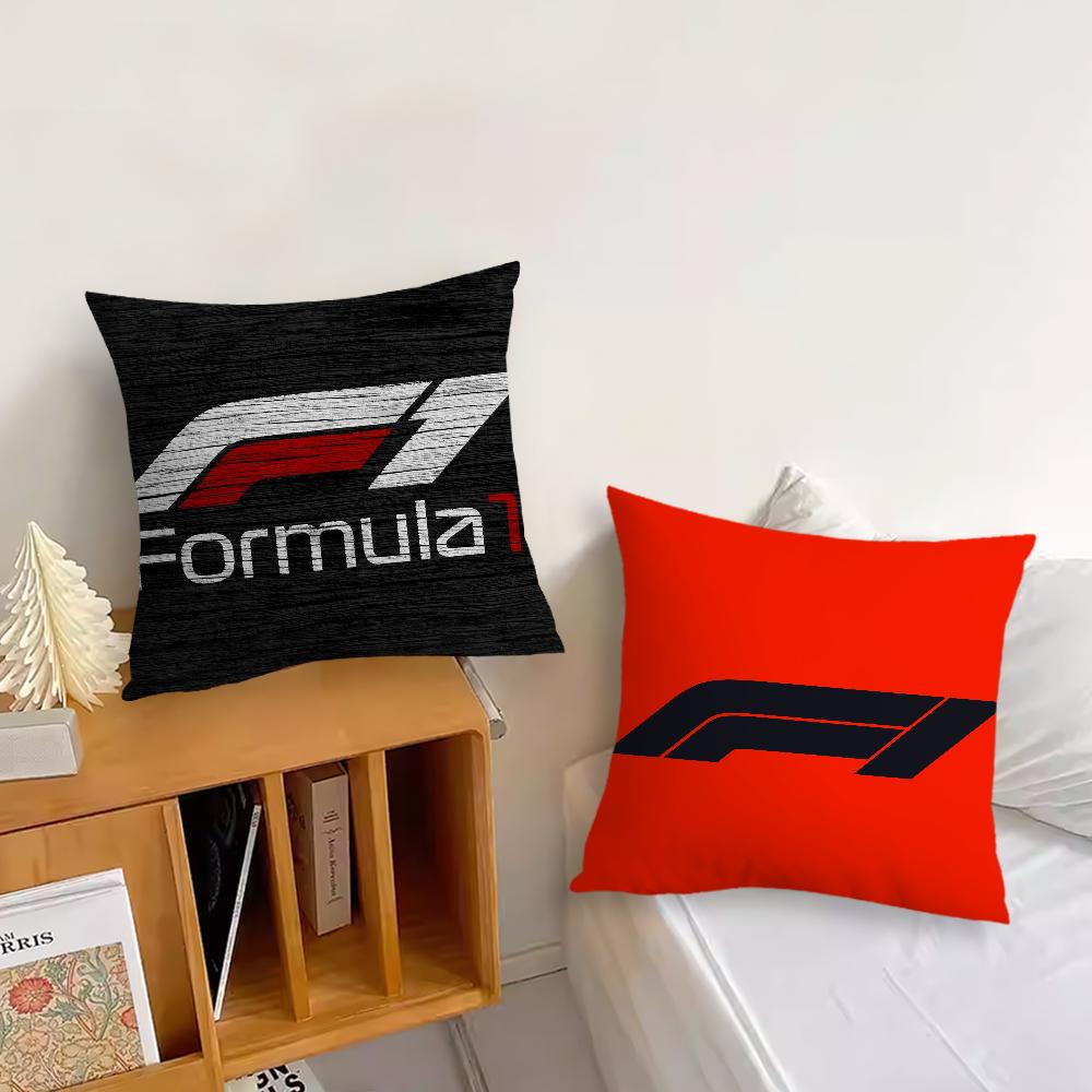 Racing F-Formula 1 Car Logo F1 Fashion Cushion Cover Living Room Headboard Office Bedroom Cushion Sofa Nap Time Pillow Case