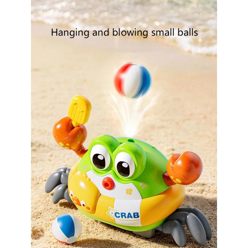 Kids Electric Crab Move Interactive Toy with Music and Lighting Education for 18 Months Development Children Birthday Gift