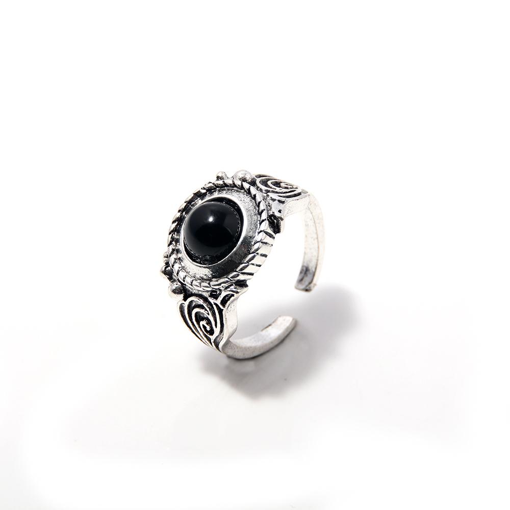 Anello delle Anime Anelli Regolabili Pietra Preziosa Cloranzia Metallo Anello di Crisantemo per Donne Uomini Gioielli Cosplay Accessori Regalo