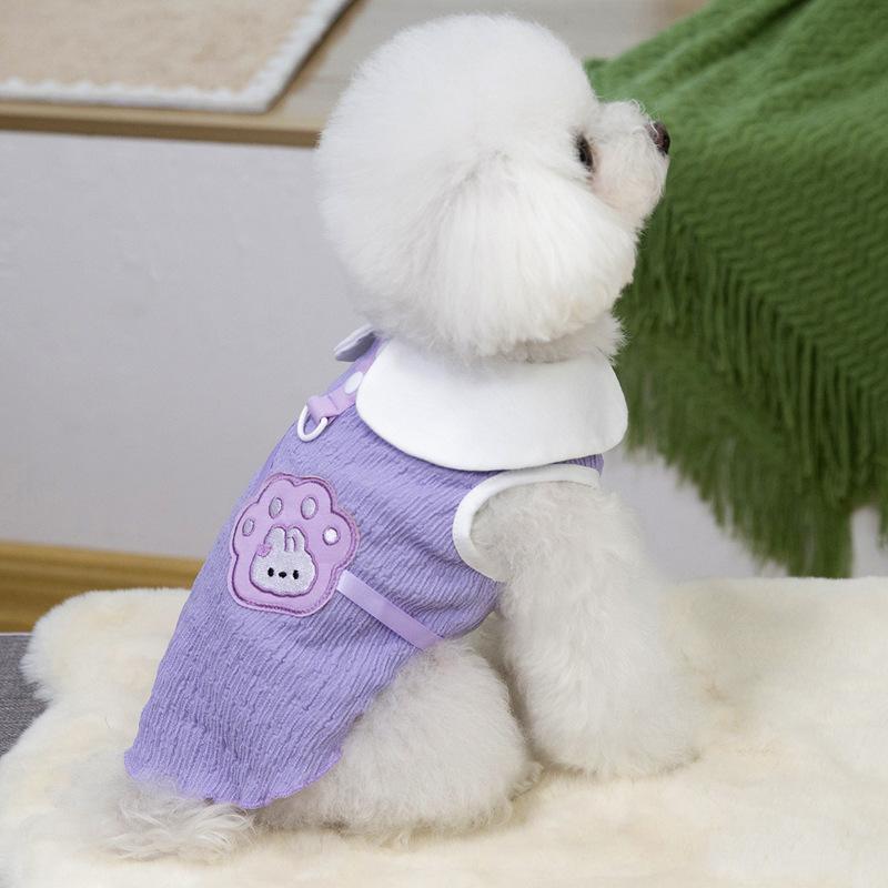 Cute pet cat dog clothes small puppy summer thin princess vest
