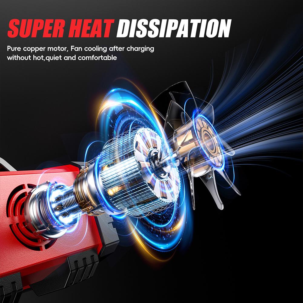 15A 12V 24V Car Battery Charger LCD Display Car Booster Moto Battery Charger for Lead-Acid LiFePO4 AGM Batteries