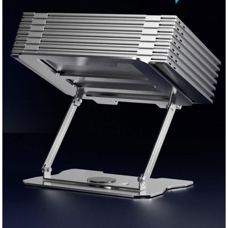 Laptop Stand Tablet Holder 360° Rotating Height Adjustable Metal Laptop Stand Portable Lightweight
