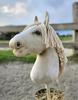 Hobby Horse Large Premium Stick Horse - cremello A3