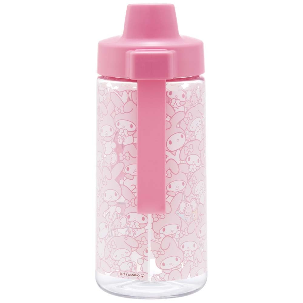 Skater Straw Bottle, 500ml Spout-Type Straw Water Bottle, Plastic, Clear, for Kids, Sanrio, My Melody, PSTB5-A