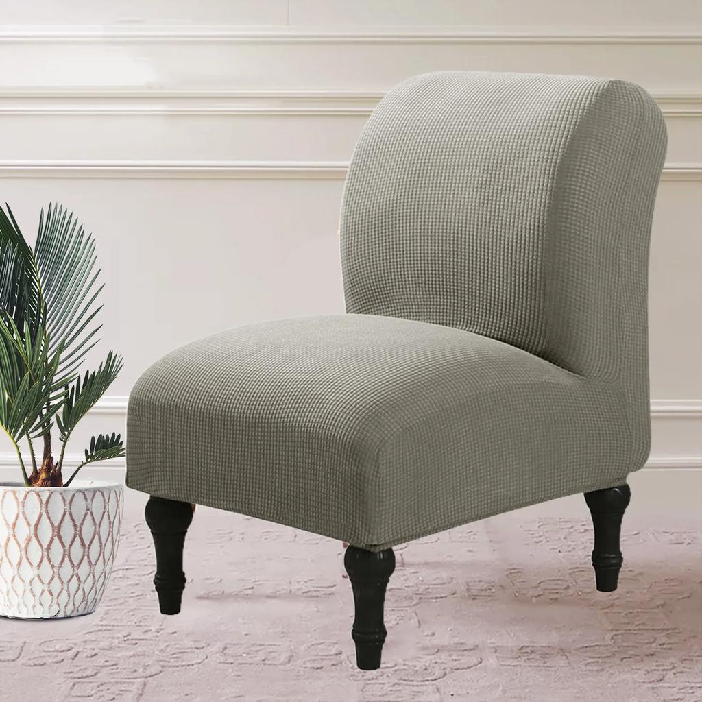 Armless Chair Cover Single Sofa Slipcover Modern Accent Stretch Chair Covers Elastic Cheap Couch Protector Cover For Home Hotel