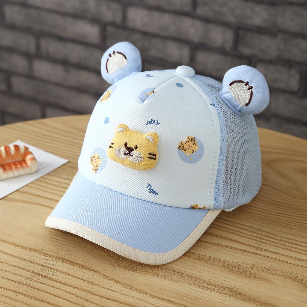 Kids Cartoon Sun Hat With Adjustable Chin Strap For Outdoor Play Fun