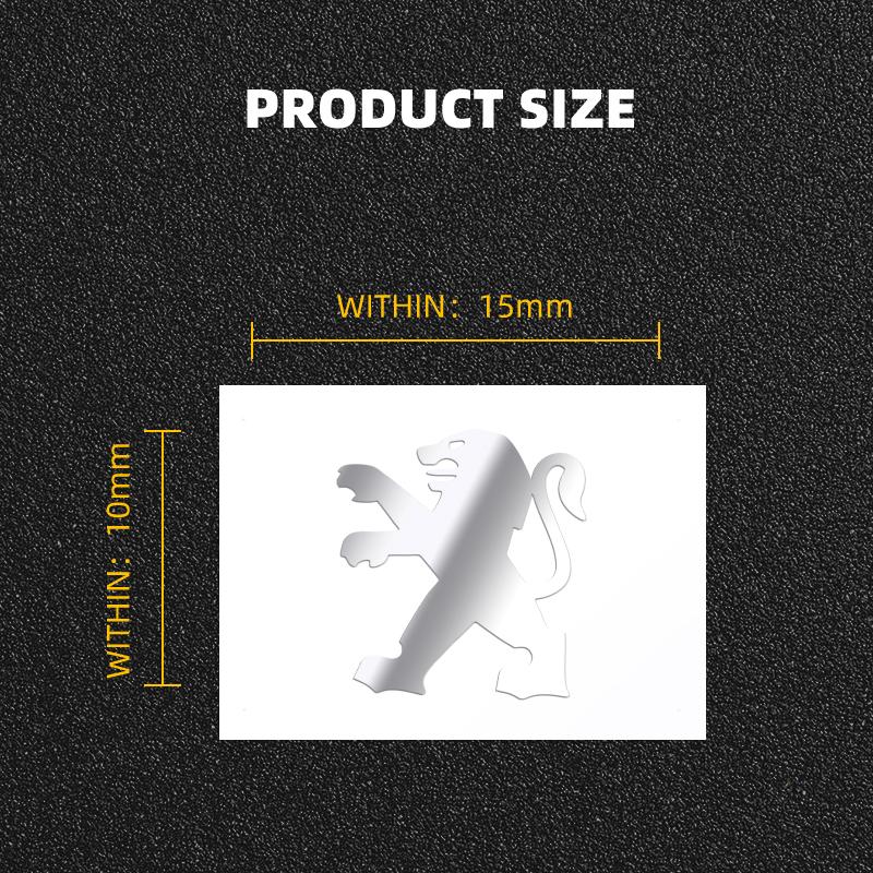 New Car Styling Metal Emblem Car Interior Dekoration Stickers Badges For Peugeot 206 207 208 308 508 106 107 108 2008 3008 5008