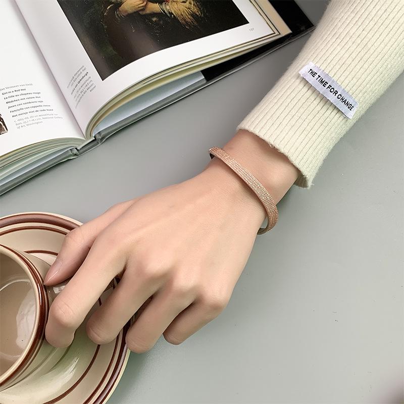 Schmuck Farbe Gold Retro Einfaches Armband Damen