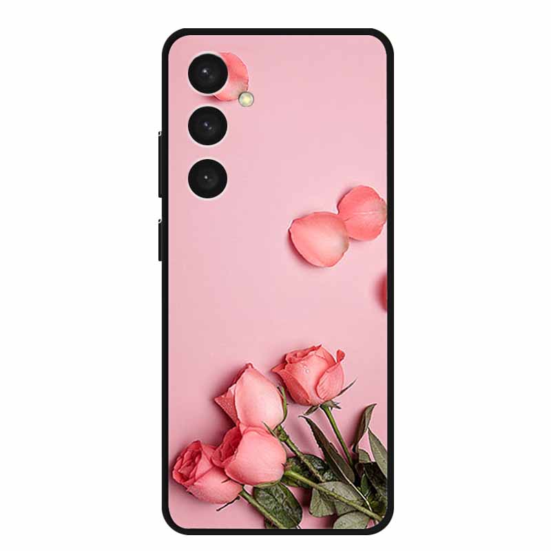 For Samsung S24 Plus Phone Case S24Plus Black Silicone Soft Back Cover Case For Samsung Galaxy S24 Plus Case S 24 Plus Funda Bag
