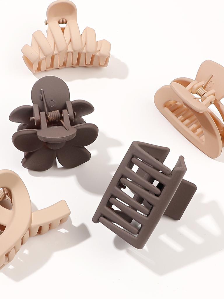 10 Pcs Mixed Colors Middle Hair Claw Clips Non-Slip Strong Hold Clips for Women and Girls Thin Thick Hair