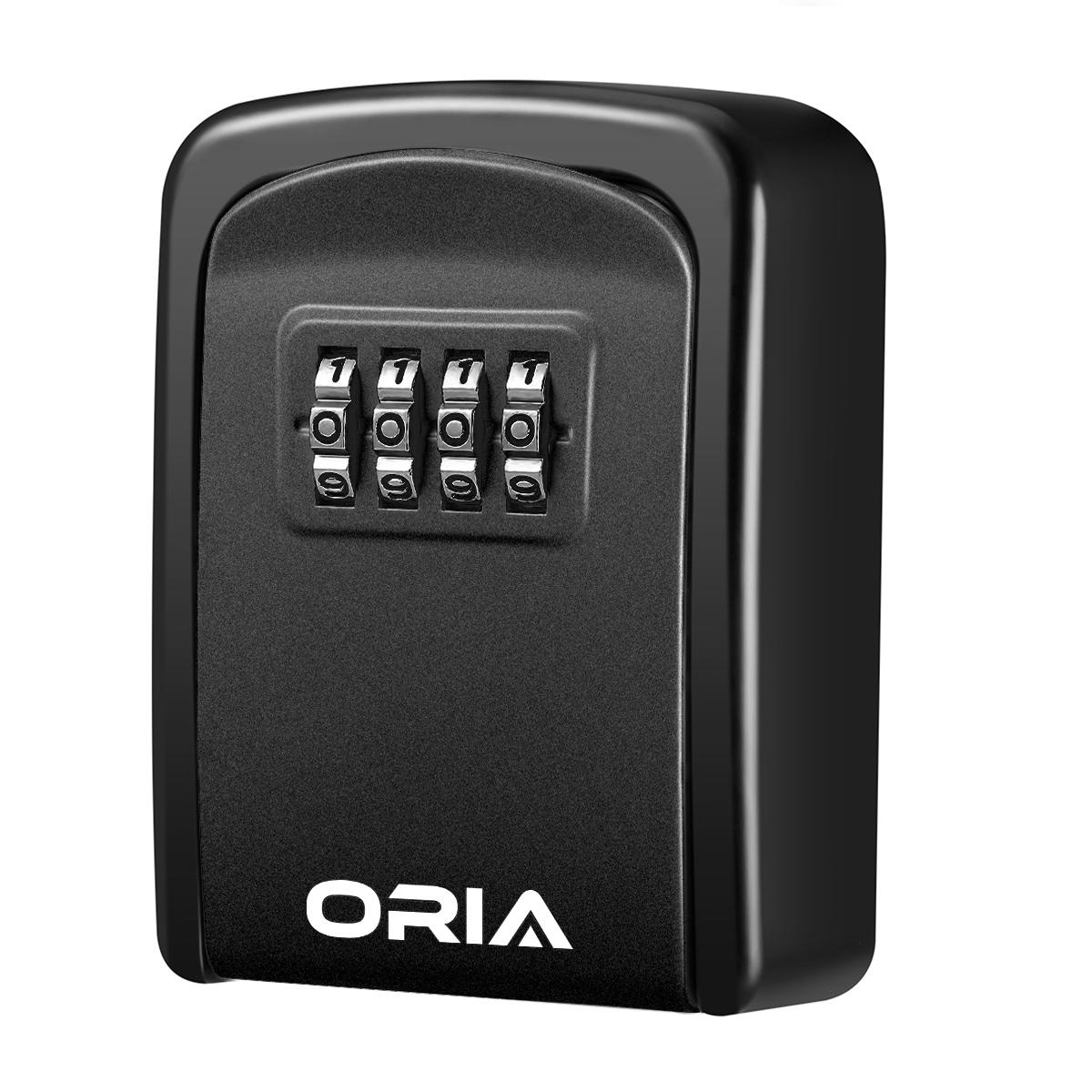 

ORIA 4 Digit Combination Durable Key Storage Box Wall Mounted Safety Key Box Large Storage Capacity Safety Lock Box чёрный