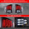 LED Tail Lights for Chevy S10 1994-2004, GMC Sonoma, Isuzu Hombre - Chrome Housing, Smoke Lens