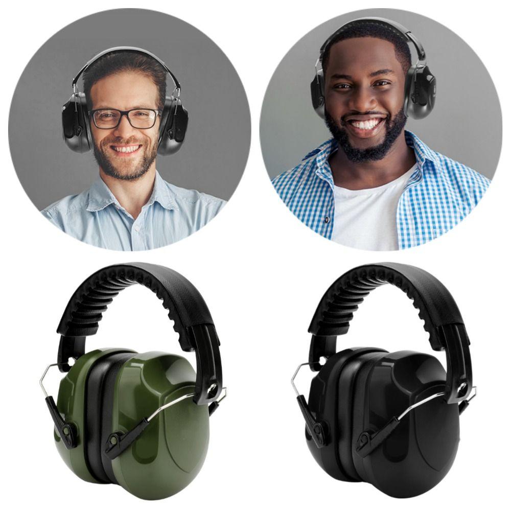SNR-34dB Anti-Noise Earmuffs Foldable Ear Defenders Adjustable Head Earmuffs  Student Children