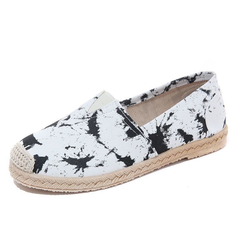 Summer Fisherman Shoes Female Lazy One Pedal Pregnant Women Canvas Versatile Breathable Cloth Shoes