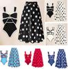2025 Women's European & American Slimming Halter Bikini Swimsuit with Sun Protection