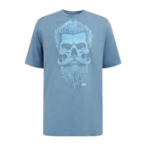 Duke Mens Miller D555 Bearded Skull Kingsize T-Shirt