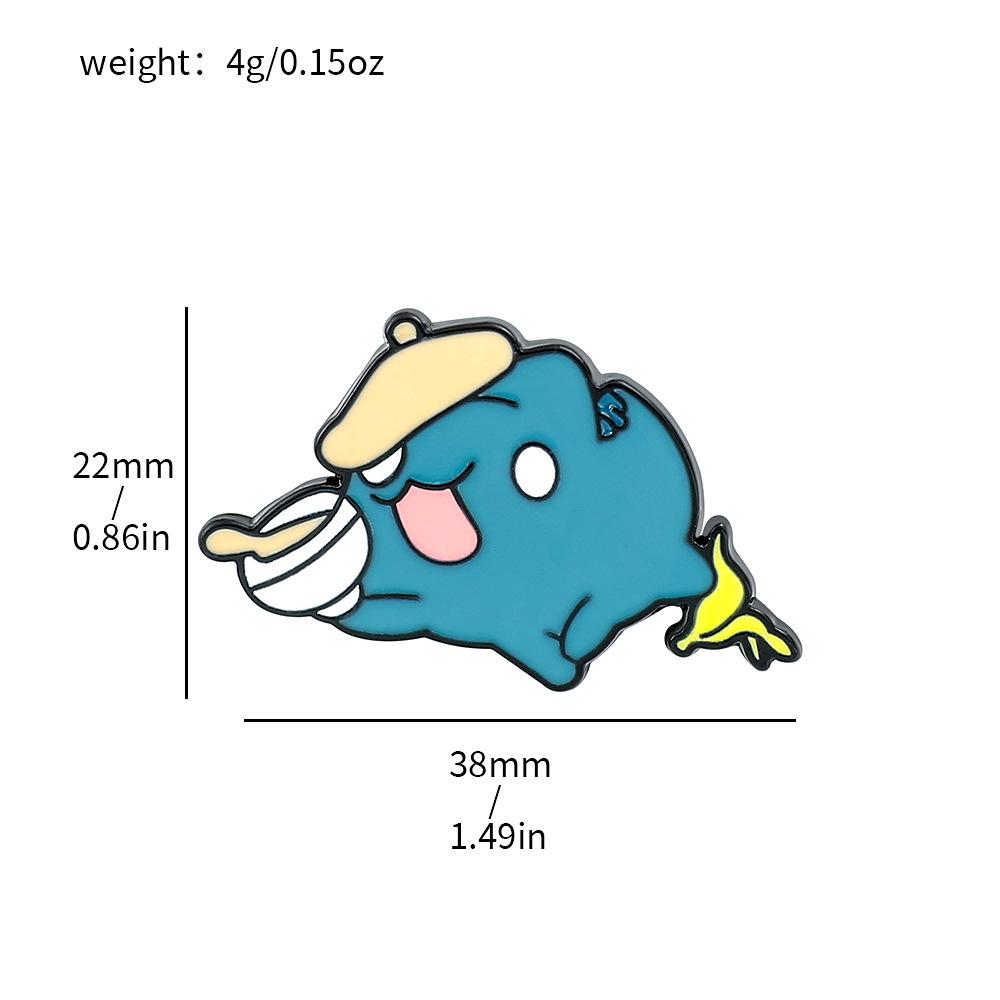 Cat brooch personality creative funny cat bug coffee wave cat capybara metal badge decoration