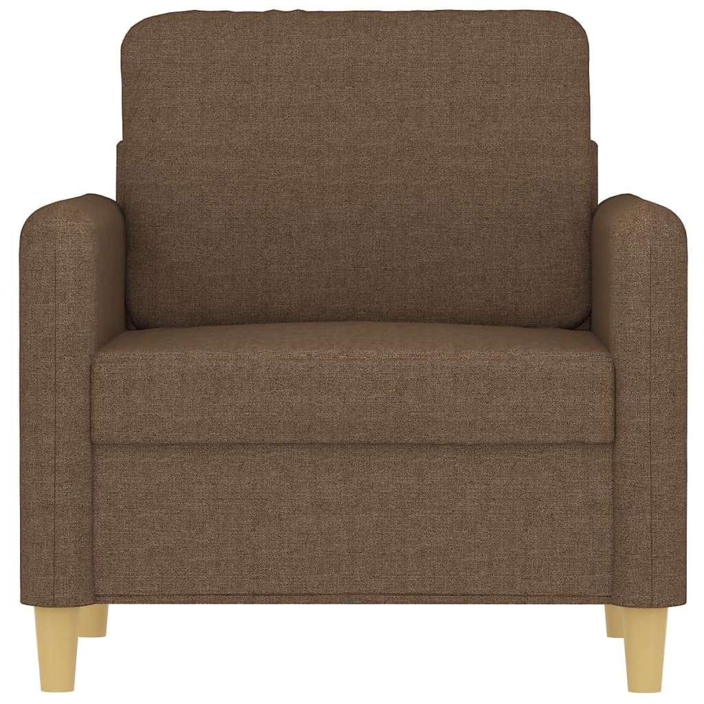 Armchair Brown 60 Cm Fabric
