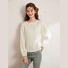 Bailuyu Neo-Chinese Style Jacquard Long-Sleeve Blouse