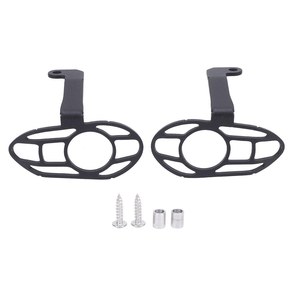 Motorcycle Front Turn Signal Light Protective Cover Black Front Turn Signal Indicator Light Grill Protector Cover