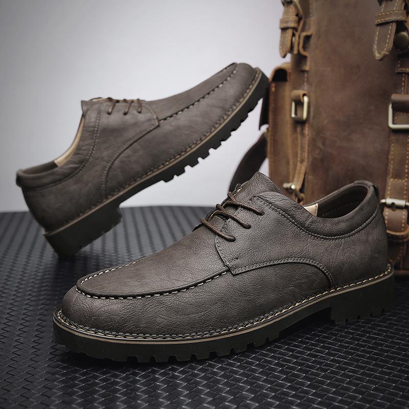 Men'S Shoes Oxford Casual Shoes Leather Moccasins Fashion Men Shoes British Formal Office Shoes Rubber Adulto Comfortable Loafer