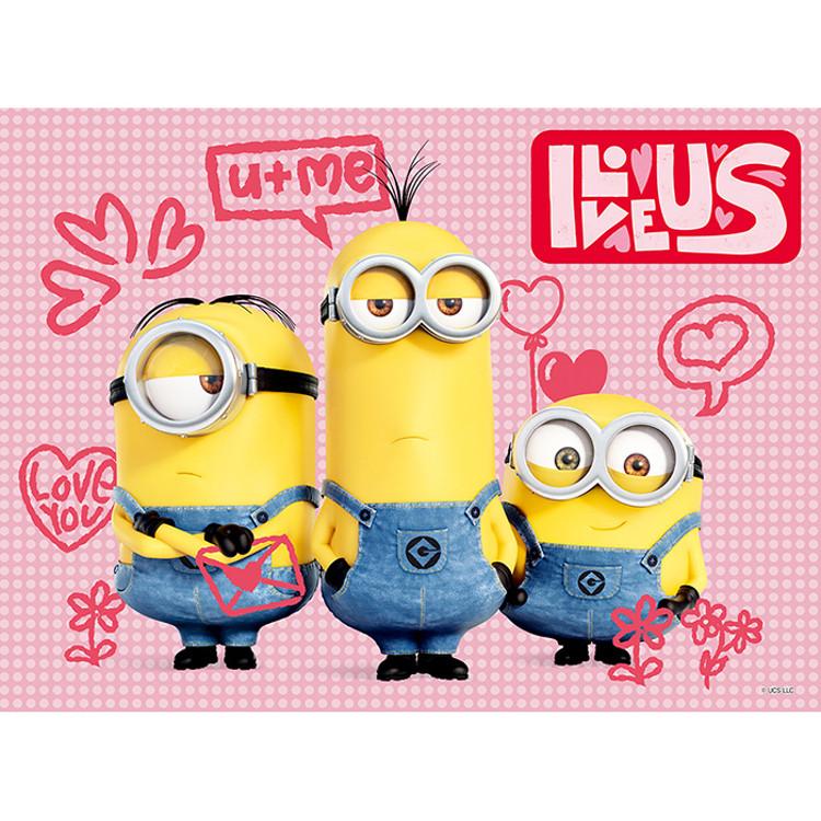 300-piece Jigsaw Puzzle - Minions I Love You (large Piece), Popular Korean Puzzle